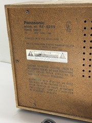 Vintage 1970’s Panasonic RE-6289 AM/FM Desktop Radio Japan Wood Matsushita READ