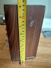 Vintage Sony AM/FM Tabletop Radio 2 Bands Woodgrain ICF-9740W Tested
