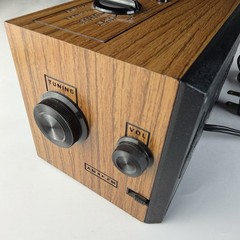 Vintage GE 7-4620D AM/FM Alarm Clock Radio Woodgrain Tested Working Ships Free