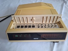 1980s Pierre Cardin Telephone Clock Radio 50028 Phone & Features Works! (VIDEO)