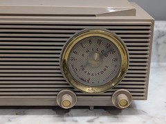 Vintage Philco Transitone Telechron 54-8742 Clock Radio Special Services