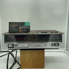Lloyds J349 AM FM Stereo Cassette Dual Alarm Clock Radio Tested Works GREAT READ