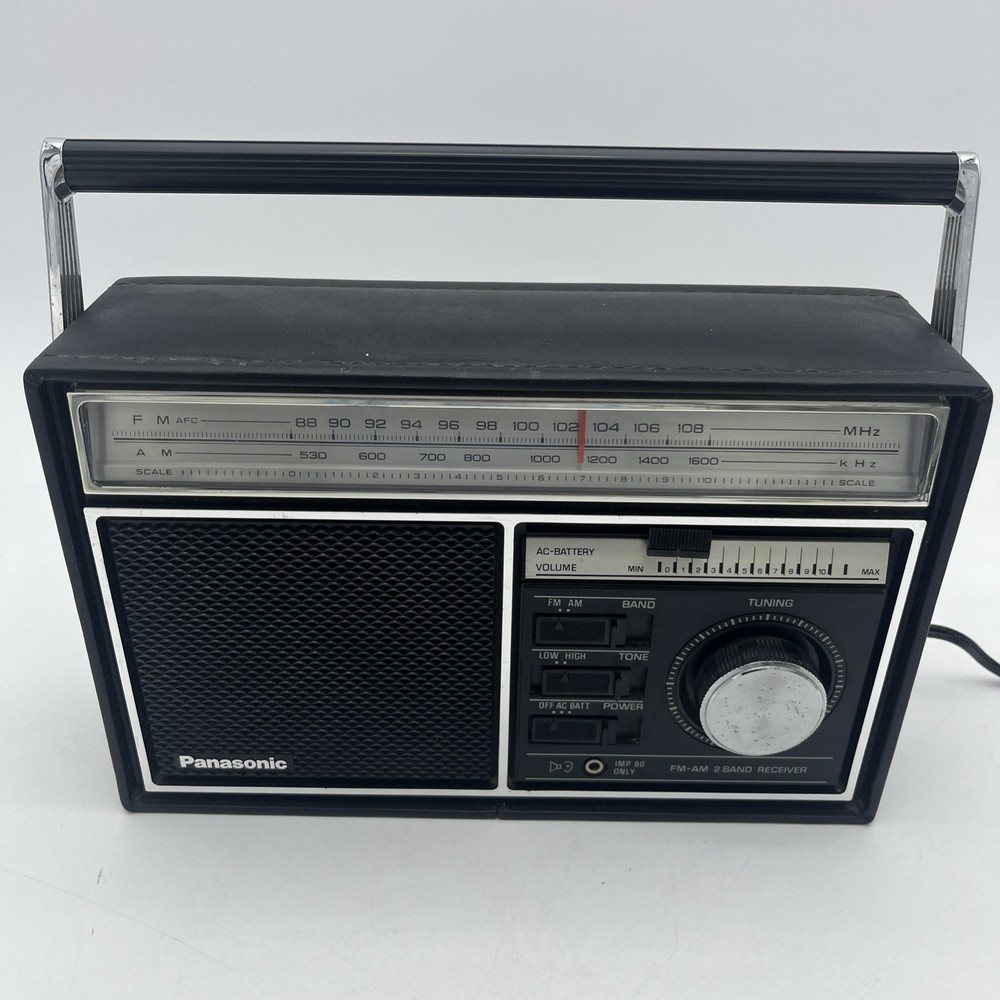 Panasonic RF-590D FM AM 2-Band Receiver AM FM Radio Tuner Vintage 1980&rsquo;s WORKS