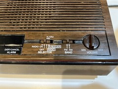 Clock Panasonic RC-6060 Vintage Woodgrain Digital Alarm AM/FM Radio Tested Vntg