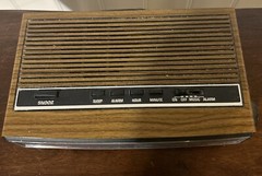 GE General Electric Radio AM FM Alarm Clock 7-4625C VNTG Woodgrain WORKING READ