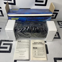 NEW Electro Brand 7403 Stereo AM FM Radio Cassette Recorder AC/DC Battery NIB
