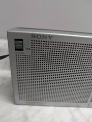 Vintage SONY Model ICF-710W Silver Black Transistor AM FM 2 Band Radio