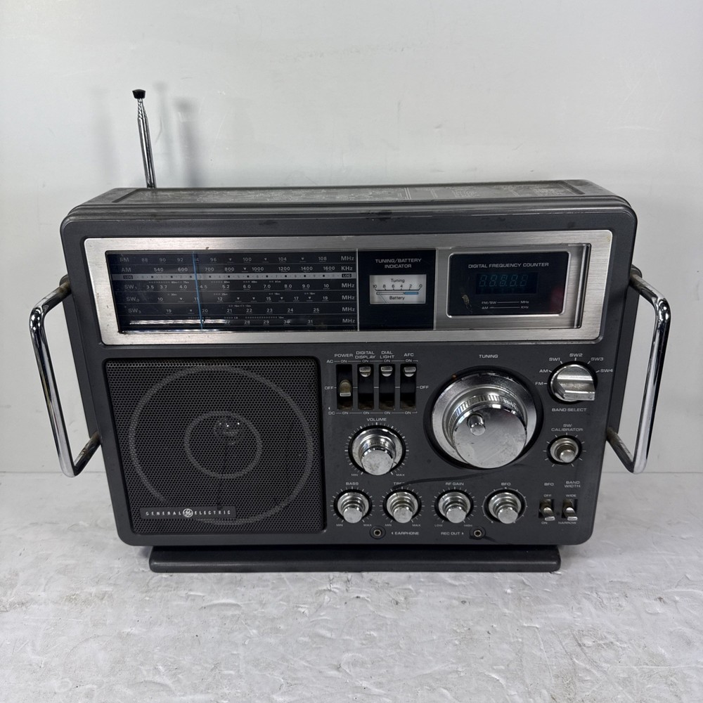 General Electric GE 7-2990A Short Wave FM AM Radio | TESTED ✅