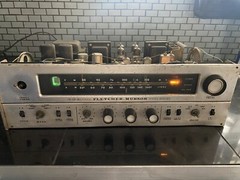 Fletcher Munson Stereo AM FM multiplex￼ Bulb tubes￼ by sansui 499 Very rare