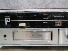 Vintage Audio Electronics AM FM RECEIVER 8 Track Tape Player Peerless HSP-70
