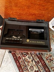 GE Classic RadioPlayer Wood Cabinet AM/FM Cassette Tabletop Radio 7-4135A