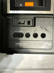 Front Panel+Speaker for TOSHIBA RT-2800 Radio cassette Recorder ,For Parts.