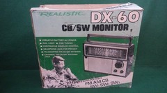 Vintage Radio Shack/Realistic DX-60 AM-FM-CB-SW Monitor-Radio For Parts? w/Box