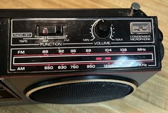 Vtg General Electric GE Model 3-5233B AM/FM Radio/Cassette Recorder WORKS/tested