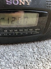 Sony Clock Clock AM/FM Radio Alarm Compact Disc CD ICF-CD820.