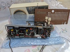 Rare Silver RS-520 Tube Radio Shirasuna Denki Bluetooth 2Band Mid-Century Japan