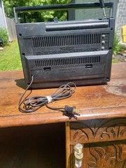 General Electric Super Radio GE 7-2880B Long Range Black/Silver Working/0526ys5