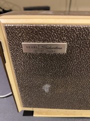 Vintage Sears Silvertone Solid State AM Radio Alarm Clock