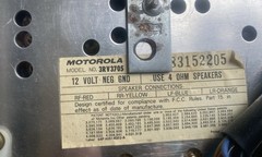 Vintage Motorola 1970’s Airstream Entertainment Center Panel 12V AM/FM 8 Track