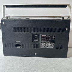 Vintage Panasonic RF-1080 AM/FM PSB 3-Band Portable Radio Black TESTED