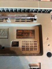 SANYO CWM-470 BOOMBOX PORTABLE STEREO with remote tested
