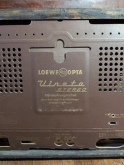 Retro 1960&rsquo;s Loewe Opta Vineta Stereo German Tube Radio 4781W Wood VTG