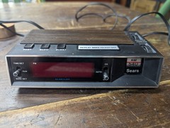 Vintage Sears Digital Alarm Clock AM Radio Dial Model 317.23710 700 TESTED