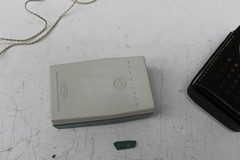 Vintage RCA Victor Impac Green White Portable Transistor Radio With Case