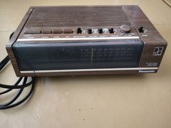 Vintage Panasonic FM-AM 2-Band Electronic Clock Radio Tested Works