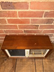Motorola Solid State AM FM Clock Radio Wood Case MCM Tabletop