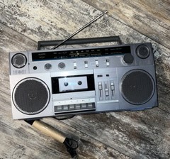 Vintage Sears Boombox Radio SR2100 Series Stereo Ghetto blaster 80s Working Read