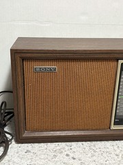 Vintage Sony TFM-9450W AM/FM Radio, 11 Transistors 2 Band, FOR PARTS/REPAIR
