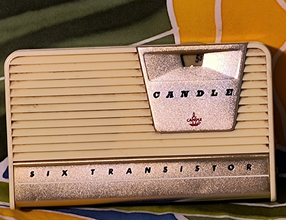 1959 CANDLE model PTR 63 – Six Transistor AM Radio- UNTESTED