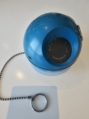 Vintage 1970s Panasonic Panapet Red And Blue AM Ball Radios
