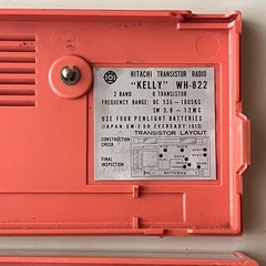 Hitachi Transistor 8 Radio Kelly WH-822 Vintage Rare Unused Mint Pink Case JP