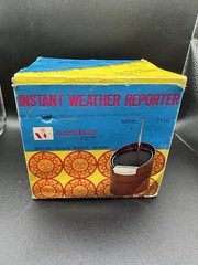 Instant Weather Reporter Windsor 2110 VTG Hong Kong Original Box Tested WORKS