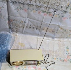 Rare Silver RS-520 Tube Radio Shirasuna Denki Bluetooth 2Band Mid-Century Japan