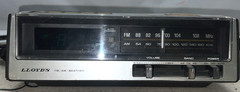 Vtg Lloyds Clock Radio AM/FM/Weather Model J271 Simulated Woodgrain Tested