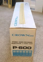 VTG Crown Japan Stereo Radio Recorder Magnetophone Stereo Radio P-600 Boombox