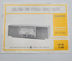 Realistic Concertmate AM/FM Stereo Retro Radio Model 12-680 Works VTG 70&rsquo;s