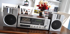 Vintage Emerson MM-785 Radio Cassette Player Clock Stereo