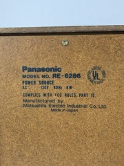 Vintage Panasonic RE-6286 AM/FM Radio Woodgrain Tabletop Made in Japan Works