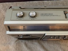 Vintage Panasonic Radio RX-5050 Cassette Boombox AM/FM Stereo Works No Cord Read