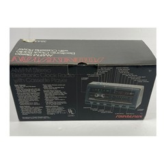 VTG Soundesign AM/FM Stereo Clock Radio Cassette Player Model 3844 BLK w/ Box