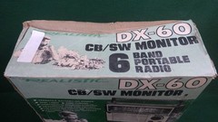 Vintage Radio Shack/Realistic DX-60 AM-FM-CB-SW Monitor-Radio For Parts? w/Box