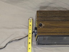 General Electric Radio Vintage C4331B Flip Clock AM FM Walnut Grain 70&rsquo;s READ