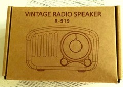 Portable Vintage Radio Speaker NEW IN BOX