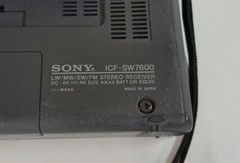 Sony ICF SW7600 LM/MW/SW/FM Stereo Receiver Vintage Radio Japan