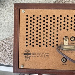 ✅️Vintage Antique Admiral Radio Wood Dual Speaker Y3921 for parts or repair