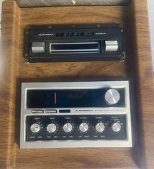 Vintage Motorola 1970’s Airstream Entertainment Center Panel 12V AM/FM 8 Track